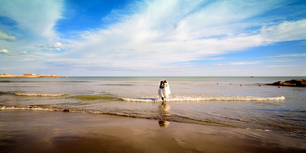 Matrimonio sulla spiaggia a Nettuno