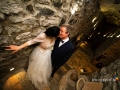 Ritratto degli sposi nella grotta del Ristorante La Gardenia di Castel Gandolfo