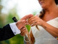 Scambio delle fedi, durante il matrimonio a Villa Pocci