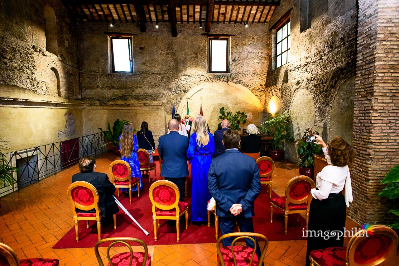 Matrimonio civile a Roma vicino alle terme di Caracalla