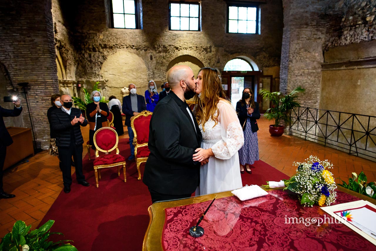 Matrimonio civile a Roma vicino alle terme di Caracalla