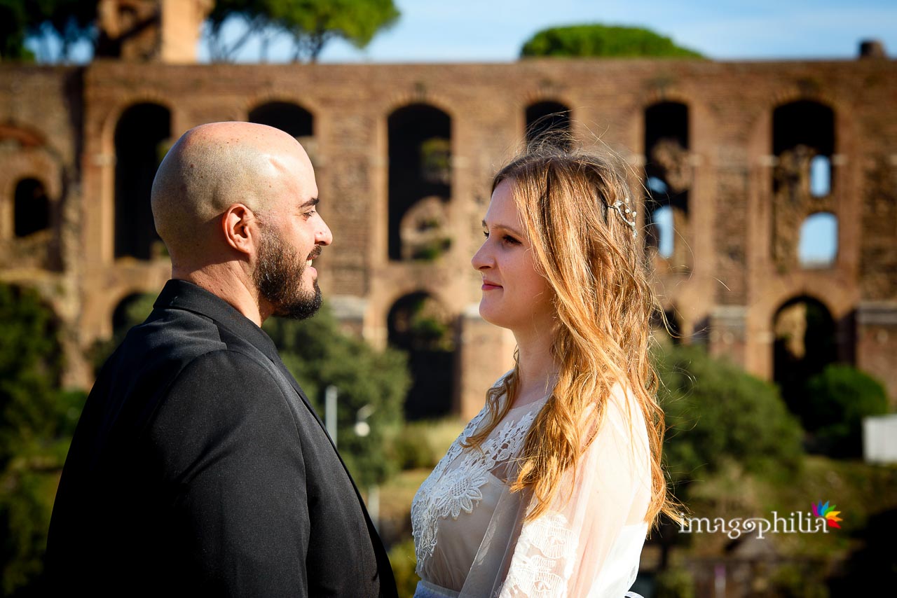 Matrimonio civile a Roma vicino alle terme di Caracalla