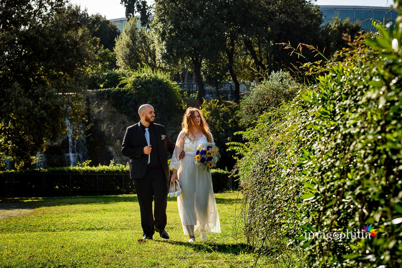 Matrimonio civile a Roma vicino alle terme di Caracalla