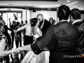 Primo ballo tra gli sposi durante il ricevimento di matrimonio al Ristorante da Benito al Bosco, Velletri / 1