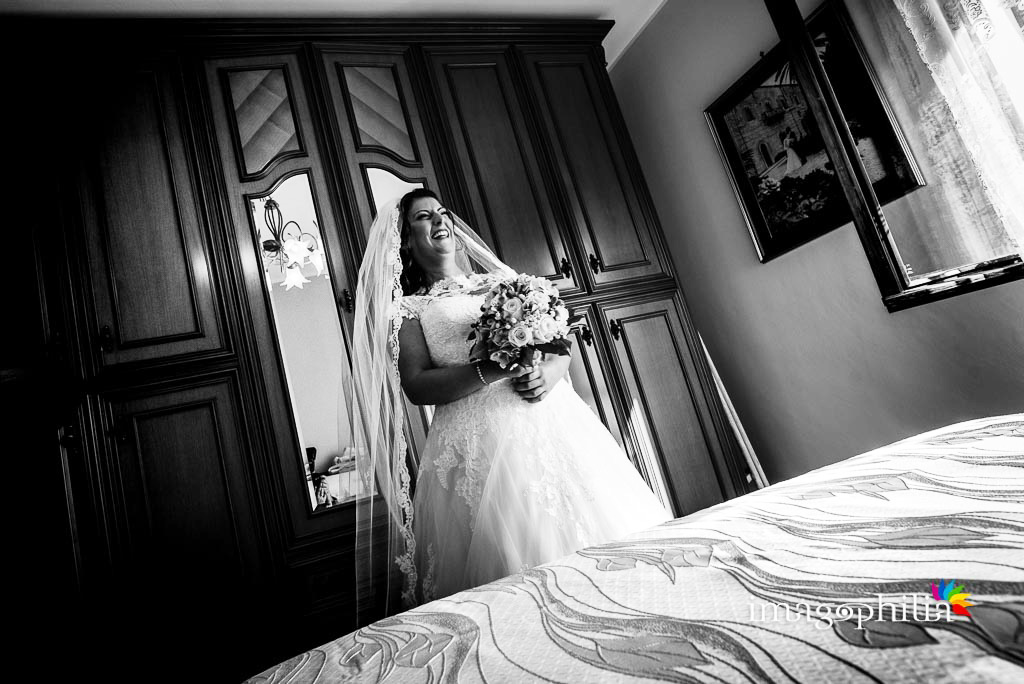 La sposa è pronta per uscire