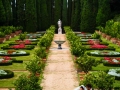 Gli sposi nel giardino delle Ville Pontificie di Castel Gandolfo