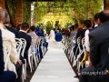 Il matrimonio visto dal fondo del pergolato della Villa dei Volsci a Velletri