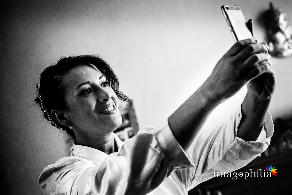 Selfie della sposa