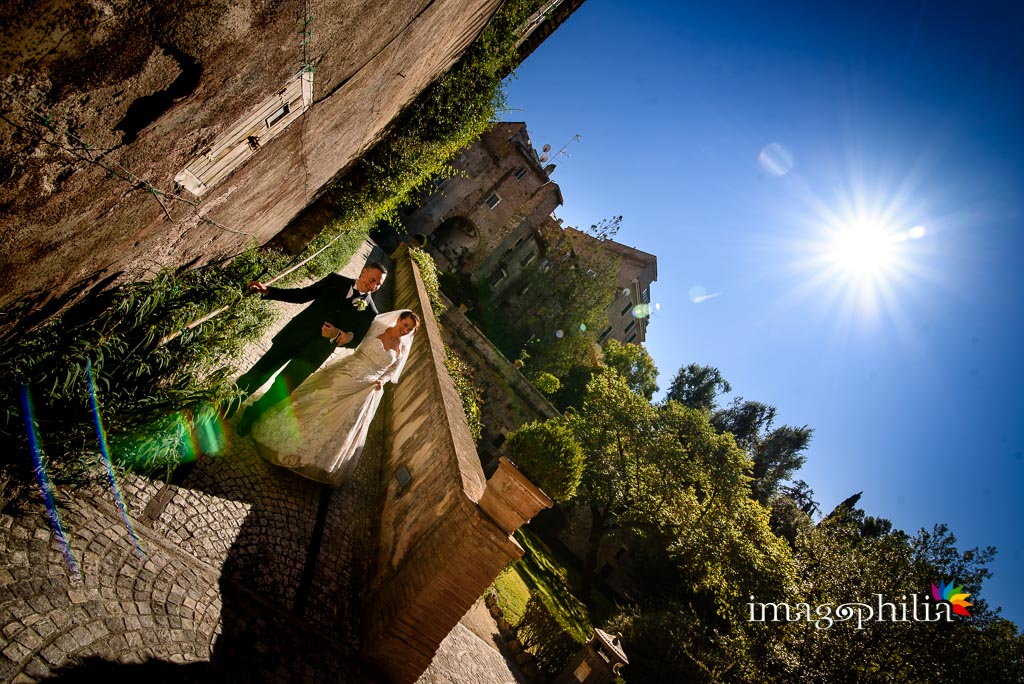 Passeggiata, dopo il matrimonio, a Villa d'Este a Tivoli / 1