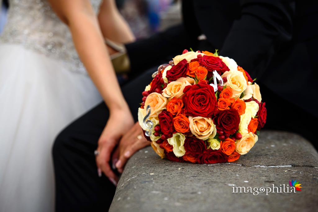 Dettaglio del bouquet della sposa
