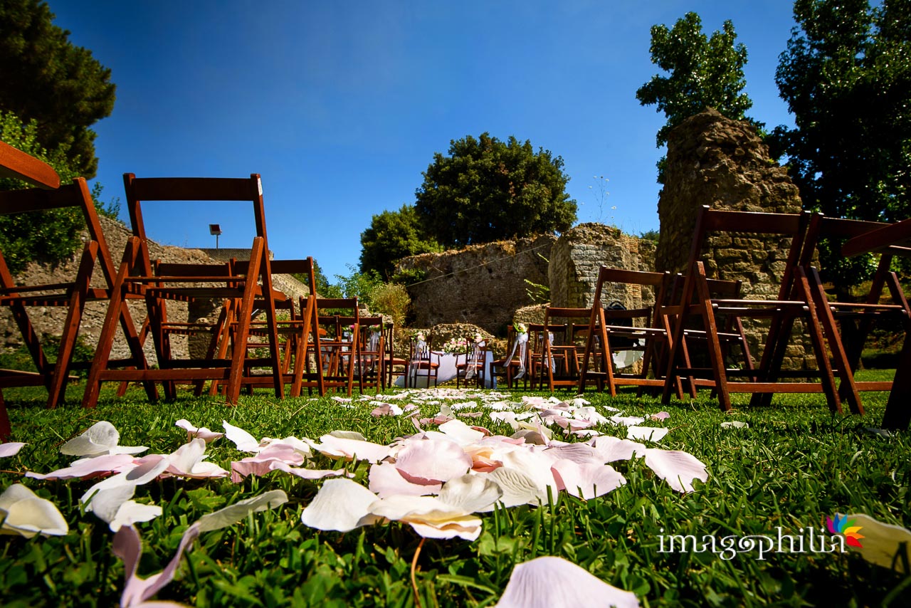 Matrimonio civile all'aperto nel parco di Villa Sforza Cesarini a Lanuvio