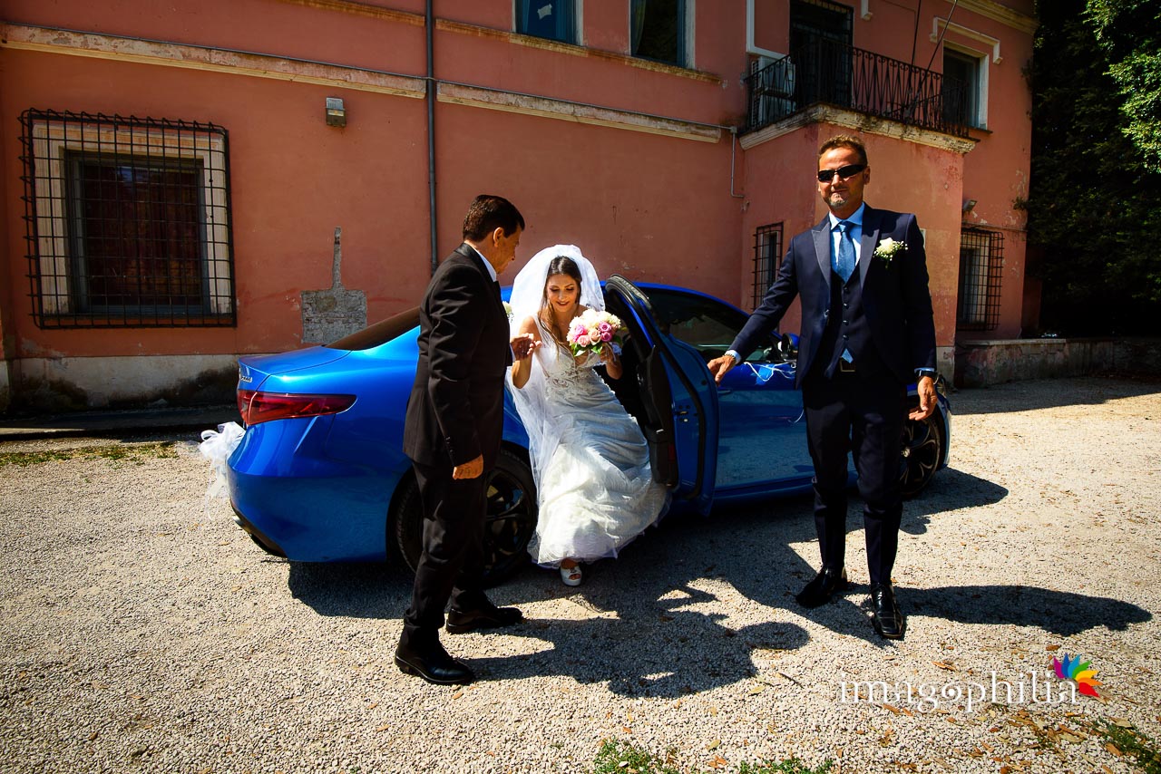 Matrimonio civile all'aperto nel parco di Villa Sforza Cesarini a Lanuvio