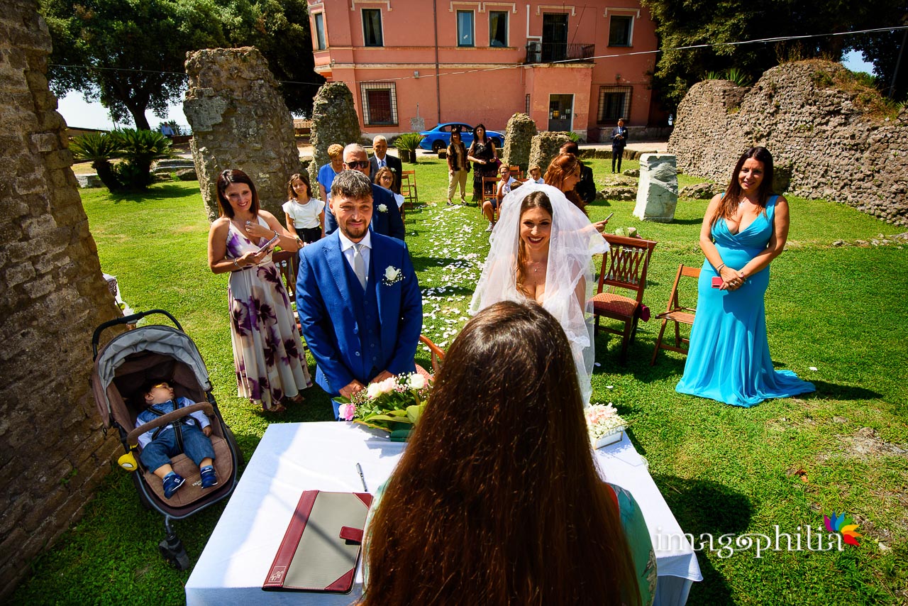 Matrimonio civile all'aperto nel parco di Villa Sforza Cesarini a Lanuvio