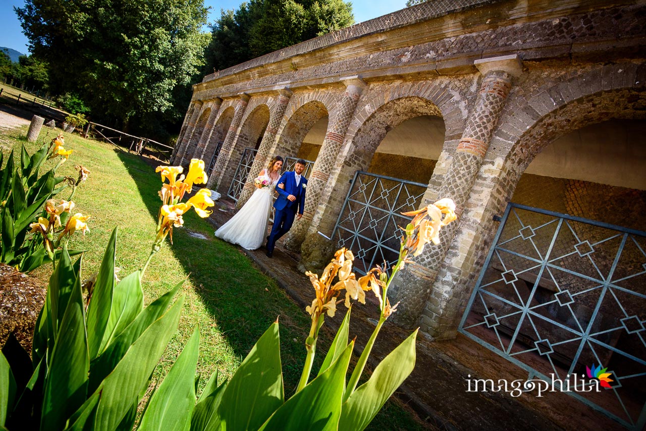 Matrimonio civile all'aperto nel parco di Villa Sforza Cesarini a Lanuvio