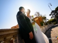 Post matrimonio: gli sposi ritratti in vetta al Gianicolo